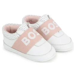Hugo Boss Baby Shoes*Baby - Girl Leather Slippers, White