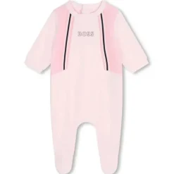 Hugo Boss Baby Shorts, Jeans & Pants*Baby - Girl Long Sleeve Footie, Pink