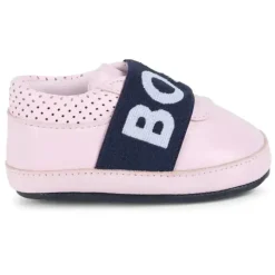 Hugo Boss Baby Shoes*Baby - Girl Soft Slippers Logo, Pink
