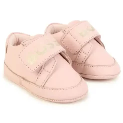 Hugo Boss Baby Shoes*Baby - Girls Pink Logo Pre Walker Shoes