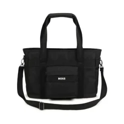 Hugo Boss Convertible Backpacks*Baby - Logo Applique Changing Bag Black