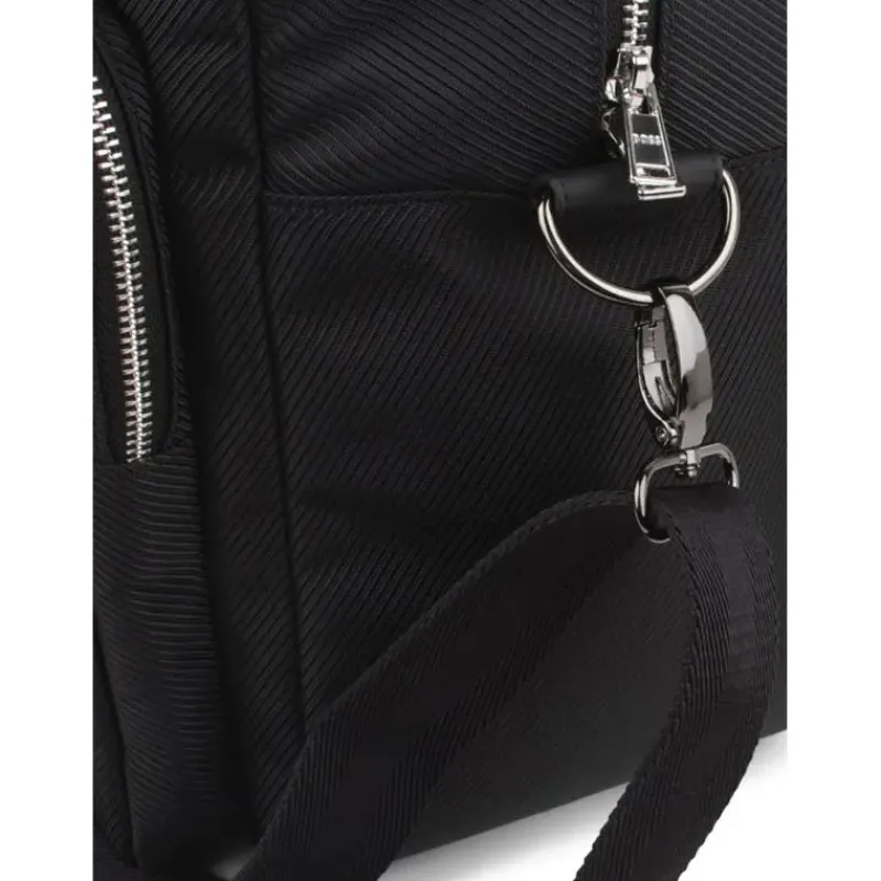 Hugo Boss Convertible Backpacks*Baby - Logo Applique Changing Diaper Bag Black