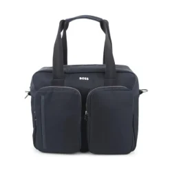 Hugo Boss Convertible Backpacks*Baby - Logo Applique Changing Diaper Bag Navy