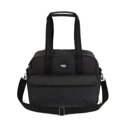 Hugo Boss Convertible Backpacks*Baby - Logo Patch Changing Diaper Bag Black