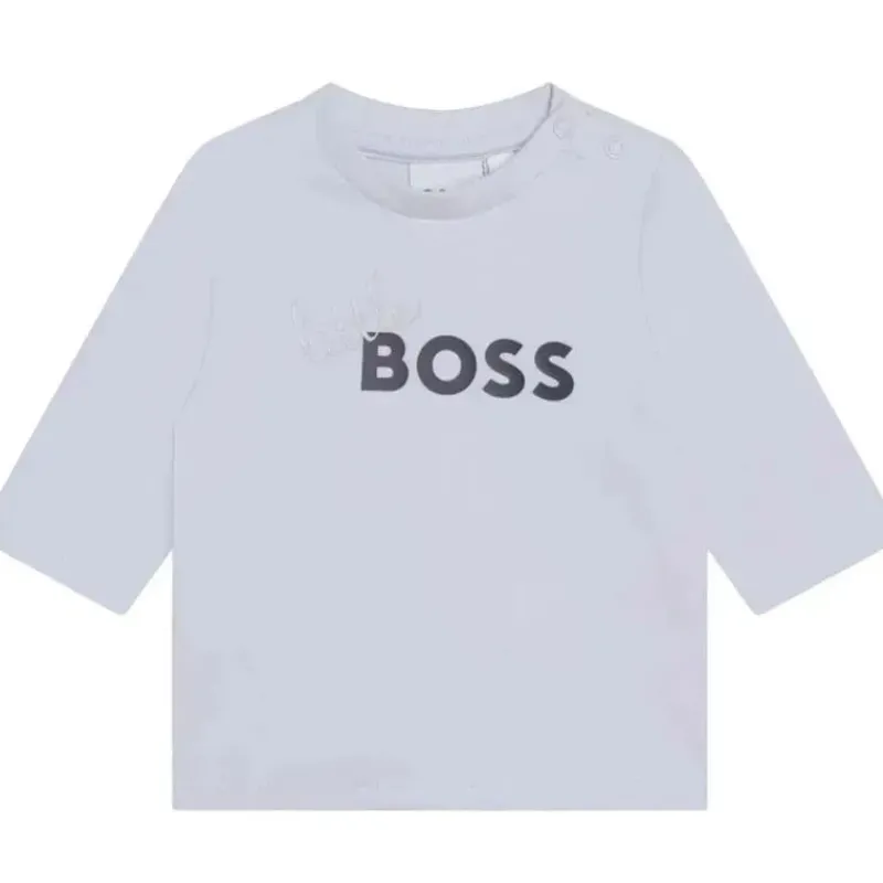Hugo Boss Baby Tops*Baby - Long Sleeve T-Shirt Little Boss, White