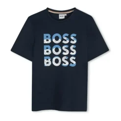 Hugo Boss Baby Tops*Baby - Multi Logo Short Sleeve Tshirt Navy