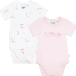 Hugo Boss Baby Onesies & Bodysuits*Baby - 2Pk Baby Onesies Set, White/Pink