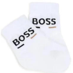 Hugo Boss Baby Gloves & Socks*Baby - 3Pk Socks Set White, Black & Beige