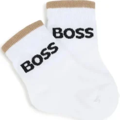 Hugo Boss Baby Gloves & Socks*Baby - 3Pk Socks White & Beige