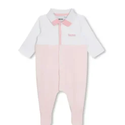Hugo Boss Baby One-Pieces|Baby Sleepwear*Baby - Polo Footie Girl, White And Light Pink