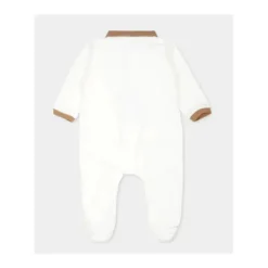 Hugo Boss Baby One-Pieces*Baby - Polo Footie, White/Beige