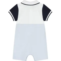 Hugo Boss Baby One-Pieces*Baby - Polo Pique Overall Pale Blue