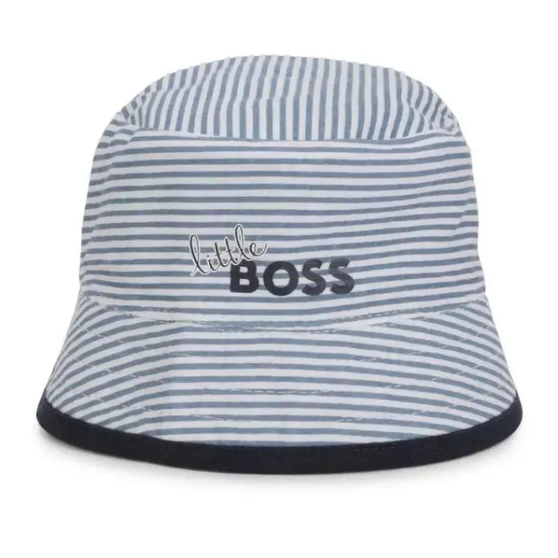 Hugo Boss Baby Hats*Baby - Reversible Bucket Hat, White