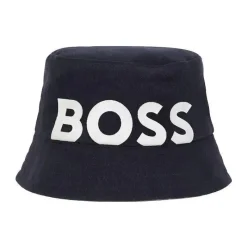 Hugo Boss Baby Hats*Baby - Reversible Cotton Bucket Hat, Navy