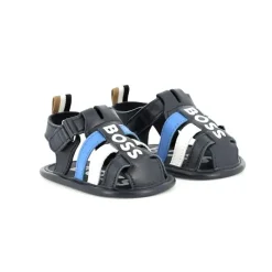Hugo Boss Baby Shoes*Baby - Sandals Navy With Boss Logo
