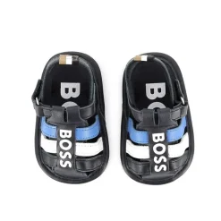 Hugo Boss Baby Shoes*Baby - Sandals Navy With Boss Logo