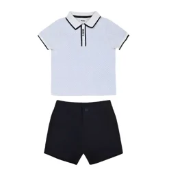Hugo Boss Baby Sets*Baby - Set Polo + Shorts Set, Pale Blue