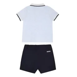 Hugo Boss Baby Sets*Baby - Set Polo + Shorts Set, Pale Blue