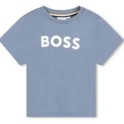 Hugo Boss Baby Tops*Baby - Short Sleeve Basic Logo Tee, Grey