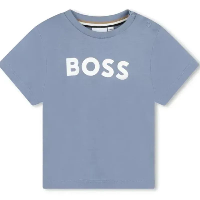 Hugo Boss Baby Tops*Baby - Short Sleeve Basic Logo Tee, Grey