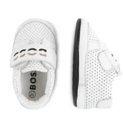 Hugo Boss Baby Shoes*Baby - Slippers Boy Sneaker, White, Beige And Black