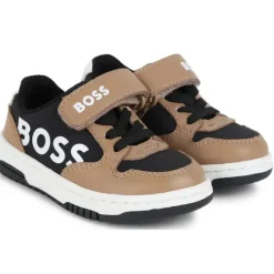 Hugo Boss Baby Shoes*Baby - Sneaker In Mix Material, Black/Beige