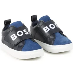 Hugo Boss Baby Shoes*Baby - Sneakers With Elastic Logo, Navy