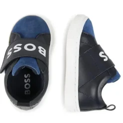Hugo Boss Baby Shoes*Baby - Sneakers With Elastic Logo, Navy