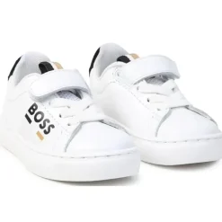 Hugo Boss Baby Shoes*Baby - Sneakers With Elastic Lace And Hook, White
