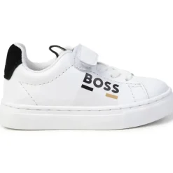 Hugo Boss Baby Shoes*Baby - Sneakers With Elastic Lace And Hook, White