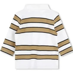 Hugo Boss Baby Tops*Baby - Stripped Long Sleeve Polo, White