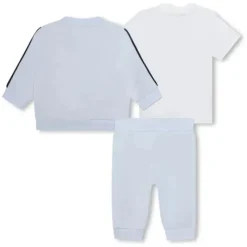 Hugo Boss Baby Sets*Baby - Tracksuit & Tee Set Boy, Light Blue And White