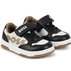 Hugo Boss Baby Shoes*Baby - Trainers Boy Sneaker, Black/Beige