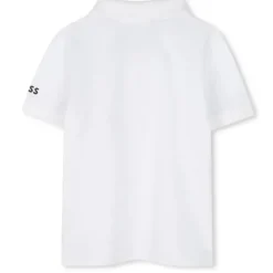 Hugo Boss Baby Tops*Baby - Tricolor Short Sleeve Polo White