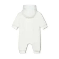 Hugo Boss Baby One-Pieces*Baby - White Teddy Fleece Hooded Pramsuit