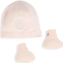 Hugo Boss Baby Hats*Boss - Knit Hat & Booties Set, Pink