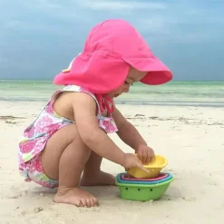 Iplay Baby Swimming Clothes*I Play Flap Sun Protection Hat - Hot Pink