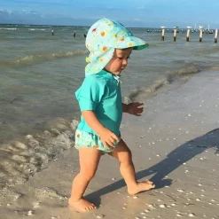 Iplay Baby Swimming Clothes*i Play Flap Sun Protection Hat - Aqua Jungle