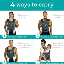 Infantino Front, Hip And Backpack Carriers*- Carry On Active Multi-Pocket Carrier