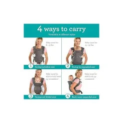 Infantino Front, Hip And Backpack Carriers*- Flip 4-In-1 Convertible Carrier & Crossbody Diaper Bag Set