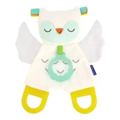 Infantino Toys For 0-12 Months|Gift For Baby*- Glow-In-The-Dark Cuddly Teether, Owl