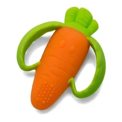 Infantino Toys For 0-12 Months|Gift For Baby*- Good Bites Textured Carrot Teether