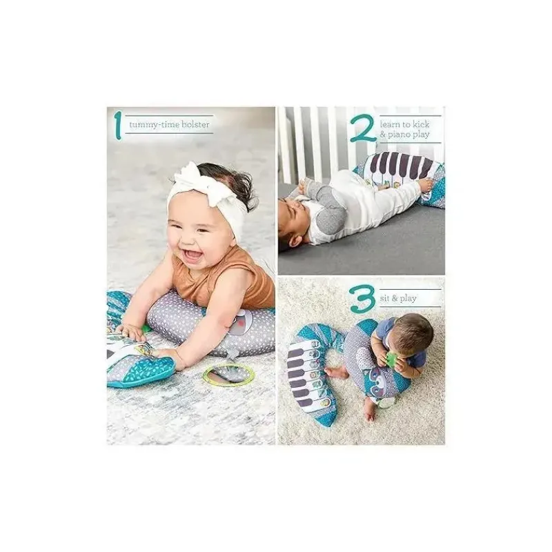 Infantino Playmats & Gyms*- Grow With Me 3-In-1 Tummy Time Piano, Raccoon