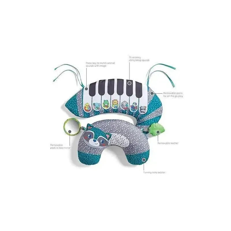 Infantino Playmats & Gyms*- Grow With Me 3-In-1 Tummy Time Piano, Raccoon