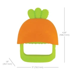 Infantino Rattles & Teethers*- Handy Dandy Teething Miitt, Carrot
