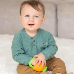 Infantino Rattles & Teethers*- Handy Dandy Teething Miitt, Carrot