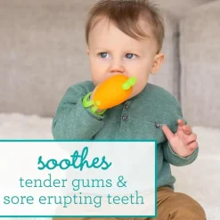 Infantino Rattles & Teethers*- Handy Dandy Teething Miitt, Carrot