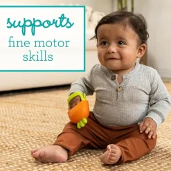 Infantino Rattles & Teethers*- Handy Dandy Teething Miitt, Carrot