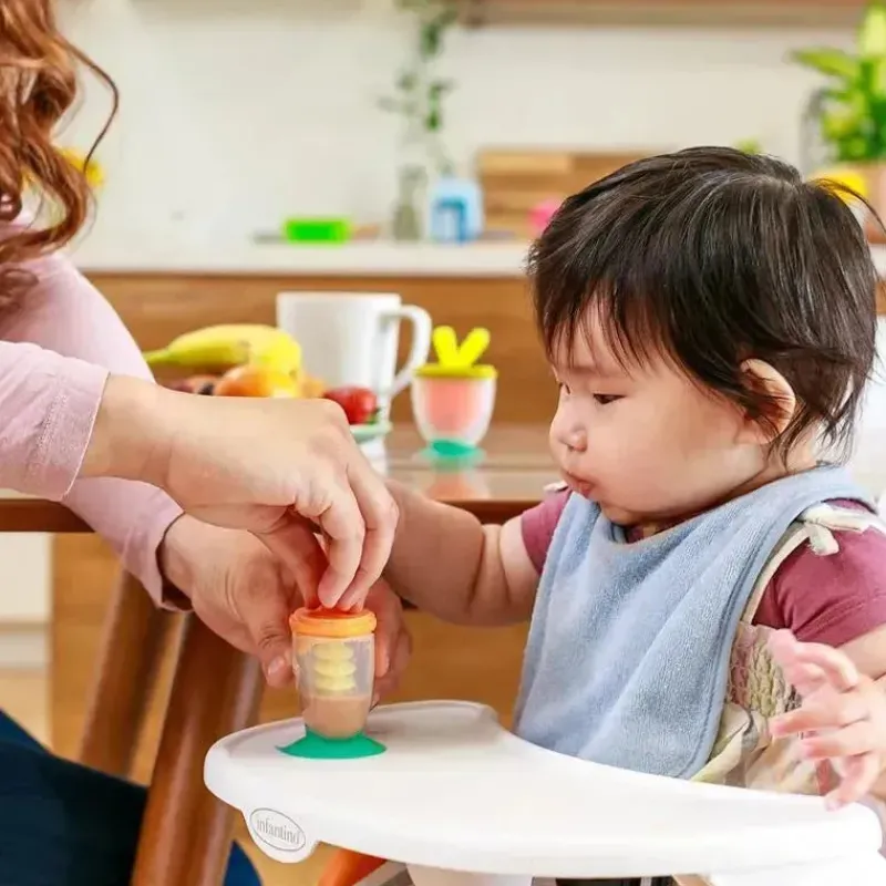 Infantino Rattles & Teethers|Toys For 0-12 Months*- 3-in-1 Teether, Taste & Take-Along Teethers, Combo Strawberry & Orange