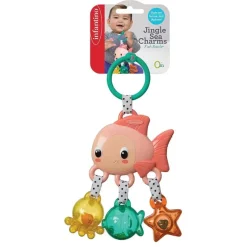 Infantino Stroller & Car Seat Toys*- Jingle Sea Charms Rattle-Fish